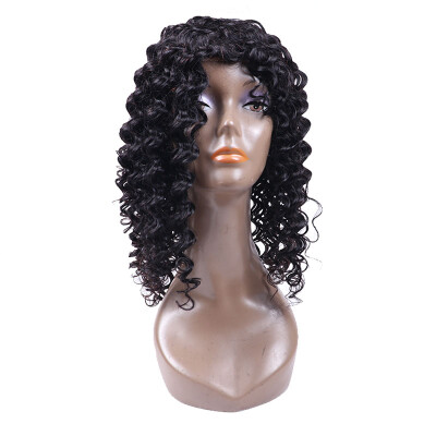 

Half Lace Deep Curly Hair Wigs Brazilian Deep Wave Hair Human Hair Lace Wig Grade 7A 100% Human Virgin Hair