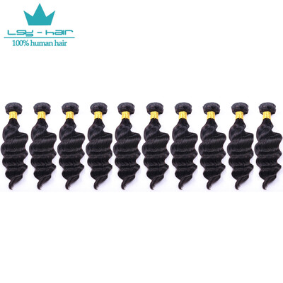 

Brazilian Loose Deep Wave Hair Grade 8A Wholesale 10 Bundles Virgin Brazilian Hair Wholesale Hair Weave Noble hair Products