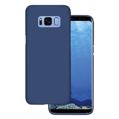 

Yomo S8 Samsung телефона оболочка телефона случае кожа чувствовать полную темно-синюю окантовку Жесткого чехла