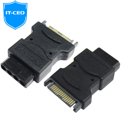 

IT-CEO V08SI D-type 4-pin to SATA serial hard drive / optical drive power cable adapter IDE to SATA large 4pin to 15pin