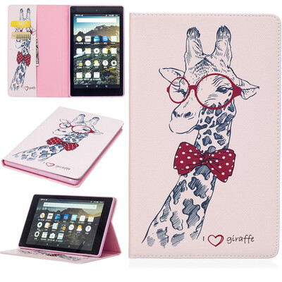 

GANGXUN Amazon New Kindle Fire HD 8 2016 Case Flip Shockproof Kickstand Slim Luxury Cover для нового Fire HD 8