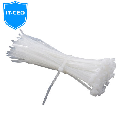 

IT-CEO X2ZD-17 self-locking nylon cable tie with computer tied with rope tied rope line with line device line deduction wire finishing with about 200X32mm about 100 white