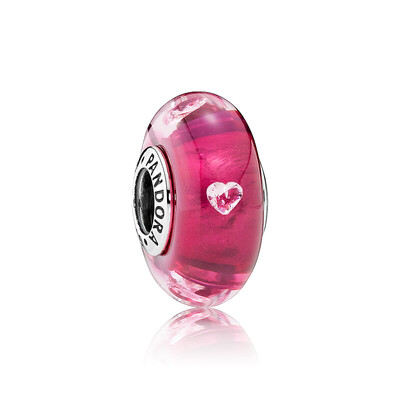 

Pandora Pandora Cherry Red Heart Bubble Glass Beads 791664PCZ