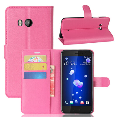 

GANGXUN HTC U11 Case High Quality PU Leather Flip Cover Kickstand Anti-shock Wallet Case for HTC U11