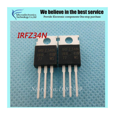 

10pcs free shipping IRFZ34N FZ34 IRFZ34NPBF MOSFET MOSFT 55V 26A 40mOhm 22.7nC TO-220 new original