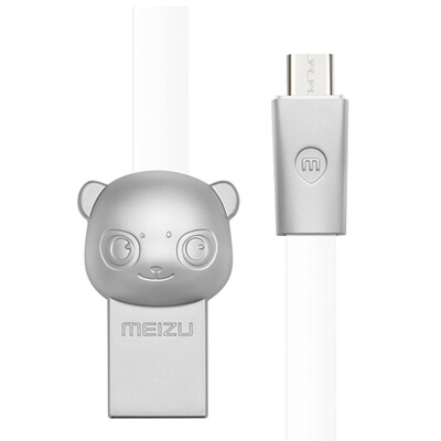 

Meizu (MEIZU) Panda Micro USB кабель для зарядки телефона кабель питания 1 метр серебра Android
