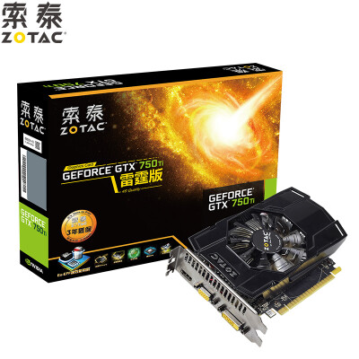 

ZOTAC GTX750Ti-2GD5 Thunder version PD 1033-1111 / 5400MHz 2G \ 128bit GDDR5 PCI-E graphics card