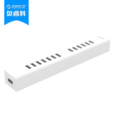 

ORICO H1313-U2 13-портовый концентратор USB2.0 HUB высокоскоростной расширительный разделитель длина белой линии 1 метр с шнуром питания постоянного тока