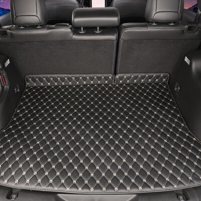 

Huashi jeep free man trunk mat jeep free man leather tail box pad free man car trunk mat free man modified special sports black one set