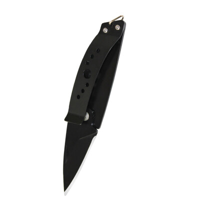 

Pioneer with folding knife camping adventure anti-wolf self-defense effect better than spray rejection stick survival knife knife knife outdoor self-defense camping mini spring steel small folding knife money knife black