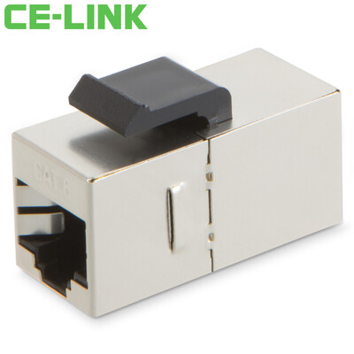 

CE-LINK 1702 RJ45 network cable connector network through the head through the module super 6 class 6 cable connector connector network cable extension white 2