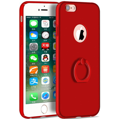 

Телефон Чехол для iPhone 6 6s Plus Ultra Тонкий Slim Обложка Простой PC Back Ring Holder 360 ° Защита вращения для iPhone 66s Plus