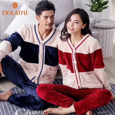 

Dora Beauty DOLAMI Pajamas Mens Autumn Couple Long Sleeve Casual Korean Mens Home Service Set DL651041 Baolan