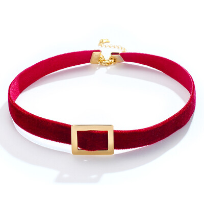 

Dai Ruo temperament red necklaces necklaces plated short paragraph 18k gold clavicle chain Europe&the United States the trend of neck ornaments Valentine&39s Day gift to his girlfriend girlfriends jewelry