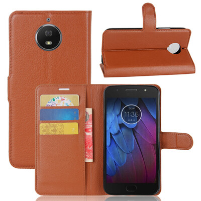 

GANGXUN Motorola Moto G5S Plus Case High Quality PU Leather Flip Cover Kickstand Anti-shock Wallet Case for Moto G5S Plus