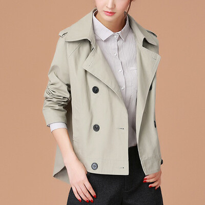 

City plus CITYPLUS 2017 autumn new women's literature and leisure relaxed temperament large size loose jacket jacket CWWT178151 silver gray M