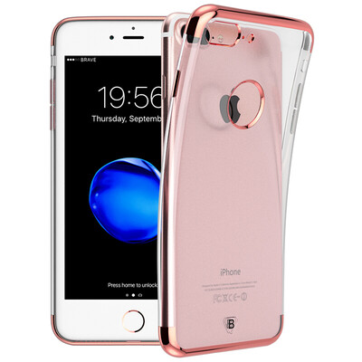 

BIAZE Apple 7 Plus / 8 Plus телефонный чехол iPhone7 Plus / 8 Plus Протекторное покрытие TPU All-inclusive Прозрачный кристалл JK116-Rose Gold