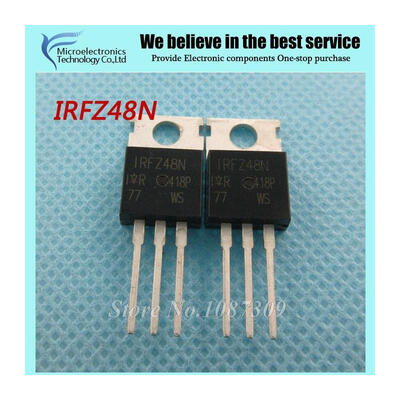 

50pcs free shipping IRFZ48N IRFZ48 IRFZ48NPBF MOSFET MOSFT 55V 64A 14mOhm 54nC TO-220 new original