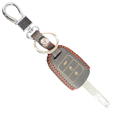 

Huarong Roewe RX5 key bag hand-stitched folding three-button red special car leather key set keychain