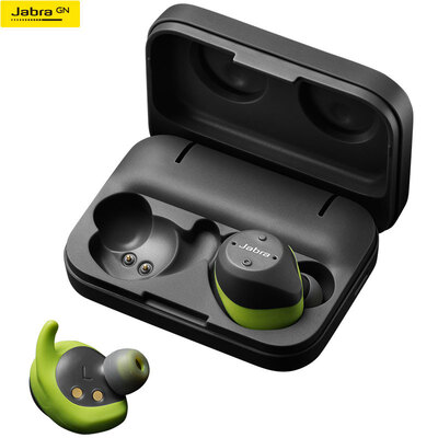 

Jabra Elite Sport Smart Wireless Heart Rate Monitor Спорт Bluetooth-гарнитура Профессиональная спортивная гарнитура Модернизированный серый зеленый