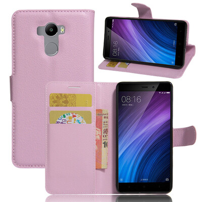 

GANGXUN Xiaomi Redmi 4 Чехол из высококачественной кожи PU с флип-обложкой Kickstand Anti-shock Кошелек для Xiaomi Redmi 4 Standar