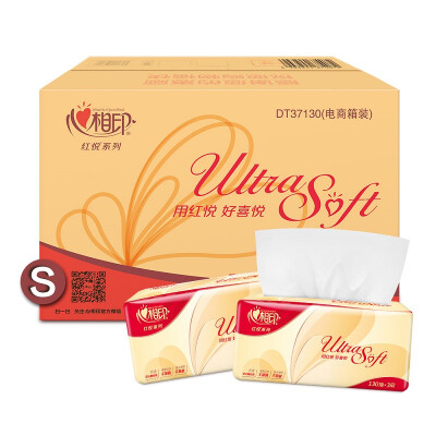 

Heart photo printing paper red Yue series 3 layer 130 pumping tissue paper 24 bags small size soft pumping