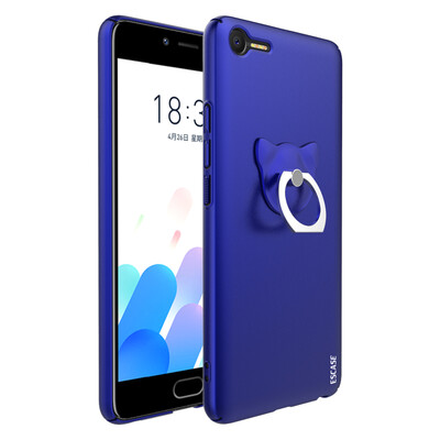 

ESCASE Meizu Lan Lan E2 mobile phone case to send removable buckle buckle all-inclusive paint skin feeling series hard shell protective cover 55 inch aurora blue