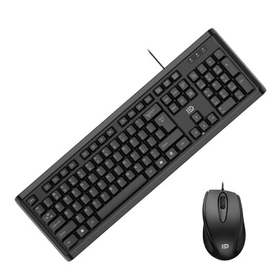 

Fidelity iK3320P Wired Keyboard Mouse Set Desktop Laptop Business Office Home Mouse Set Black