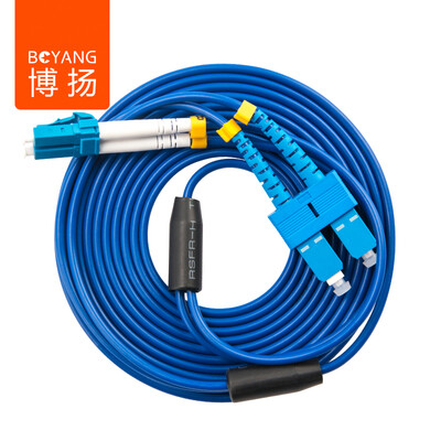 

Bo Yang BOYANG BY-K3152SM carrier-grade armored fiber jumpers transceiver pigtail 3 m SC-LC single-mode dual-core