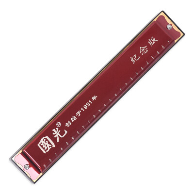 

Guoguang GG24A-5 24-hole commemorative edition Polyphony C harmonica Chinese red