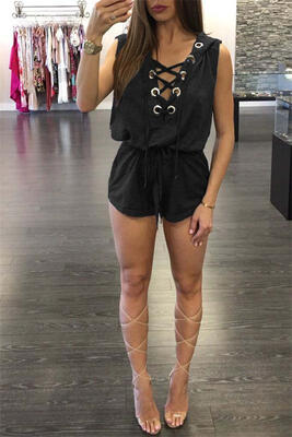 

Sexy cross strap with hood conjoined womens clothing