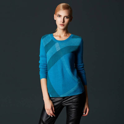 

Marc Rebecca Knit Sweater Woolen Woolen Shirt Female 51002D Blue M