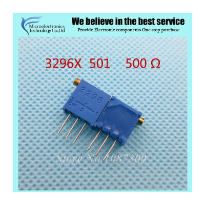 

50Pcslot 3296X-1-501LF 3296X 501 500 ohm side regulation Multiturn Trimmer Potentiometer High Precision Variable Resistor