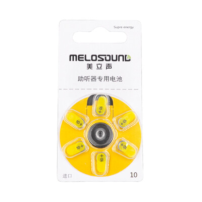 

MELOSOUND Mickey Hearing Aid Battery 10 Compatible with multi-brand hearing aid batteries