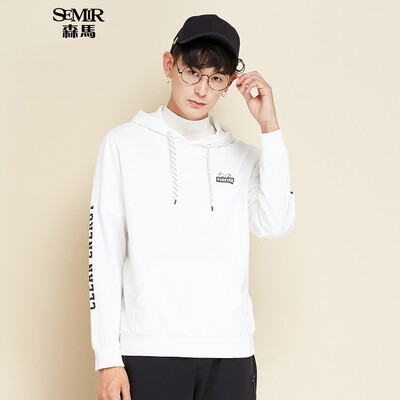 

Semir (Semir) с капюшоном свитер мужчин 2017 осень новых мужчин Корейский студент XL хлопка куртки толстовки черный 12316161005