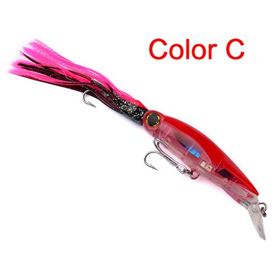 

дизайн Squid 7 "-14cm / 1.566oz-40g рыболовные приманки 6 цветов рыбалка приманка 1/0 # крючок рыбалка tackleDe Pêche пр