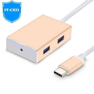 

IT-CEO USB3.1 / Type-C для USB3.0 с расширенным 4-портовым концентратором HUB / USB-сплиттером (поддержка нового Apple Macbook / Y2TYPE-C-HUB3A4)
