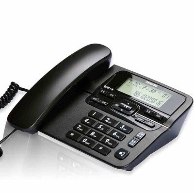 

Philips (PHILIPS) CORD118 фиксированных стационарный телефон без батареи большого экрана Caller серого
