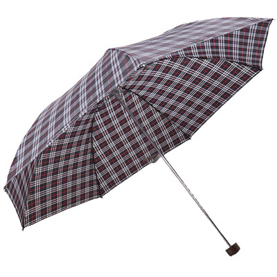 

Paradise umbrella Scottish style lattice triple turn steel bar steel clear umbrella blue black 339S