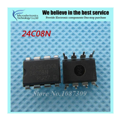 

10PCS free shipping AT24C08N 24C08N 24C08 AT24N08 DIP-8 EEPROM 512x8 4K 18-55 new original