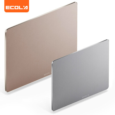 

ECOLA aluminum gaming mouse pad PU double-sided oversized metal gaming mouse pad MP-A03PSV silver large