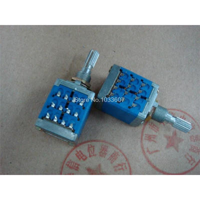 

No triple volume potentiometer wiper shaft 25MM A50K spend [2 feet empty]