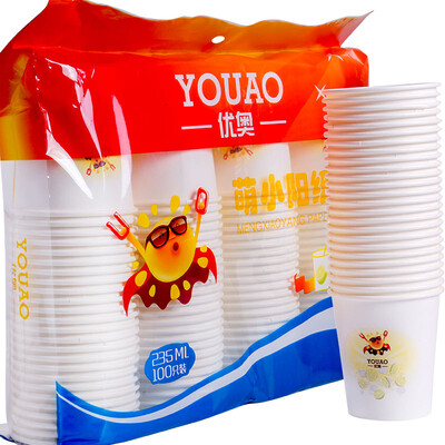 

YOUAO YOUAO Meng Xiao Yang series of paper cups disposable cups 235ml 1000 only installed UZB1000