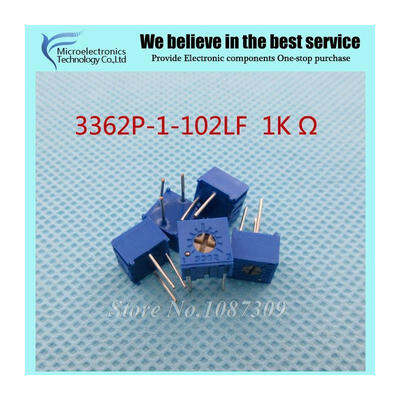 

50Pcs/Lot 3362P-1-102LF 3362P 102 1K ohm Trimpot Trimmer Potentiometer Variable resistor new original