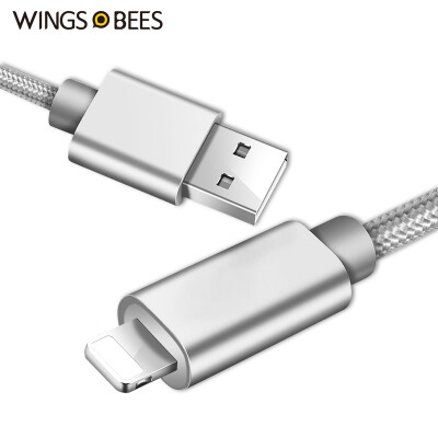 

Bee wing apple 6 / 6S / 7 data cable braided wire 1 m space gray phone charger line power cord support iphone5 / 5s / 7P / SE / ipad air mini