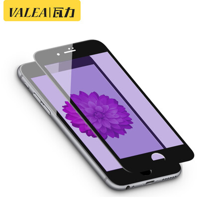 

Two pieces tile VALEA Apple 7 steel film iPhone 7 steel film 3D soft side full-screen cover anti-blue steel film HD film black