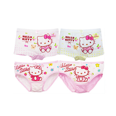 

Hello Kitty (HELLO KITTY) children's underwear girls triangle angle children's clothing shorts KTN151 mixed color 4 installed 140cm