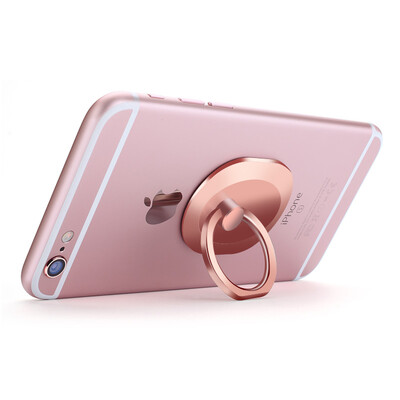 

2 pieces] Yue Yue (YUEER) refers to the buckle bracket anti-fall all-metal finger buckle mobile phone bracket for Apple and Apple and other common millet - rose gold + gun color