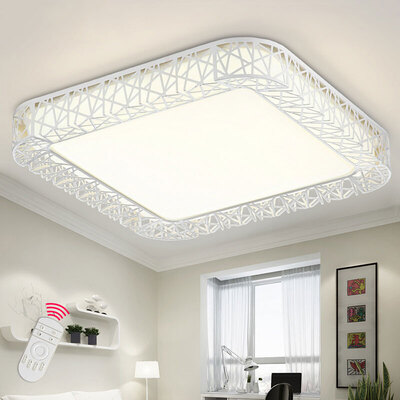

Sunshine lighting led ceiling lamp round bedroom lamp living room lamp rectangular modern simple led bird nest iron lighting fixture XD50053 2 54w Promise Dimming 63 63cm