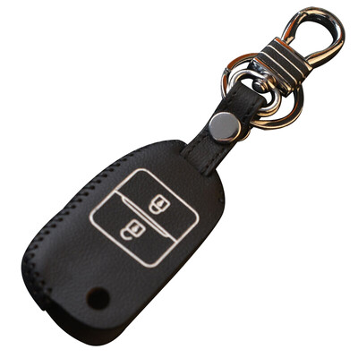 

Huashi Toyota Highlander key bag hand sewing smart two-button black special steam key set keychain